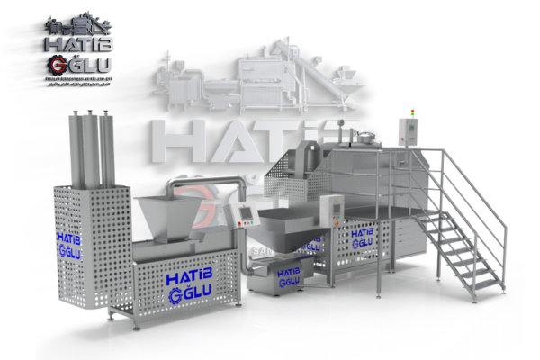 Mozzarella cooker, conveyor and slicer
